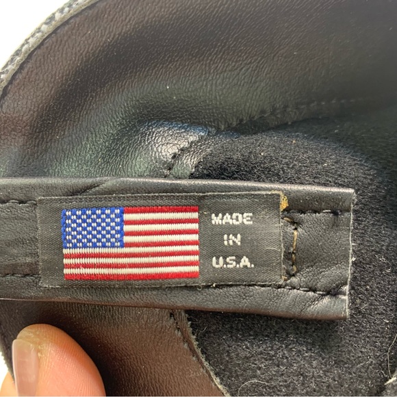 Dingo Slouch Cowboy Boots Black Pigskin Leather Western Biker 6.5D need insoles - Picture 9 of 10